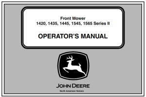 John Deere 1420, 1435, 1445, 1545, 1565 Series II Front Mower