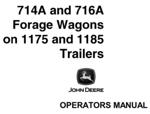 John Deere 714A & 716A Forage Wagons