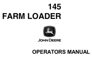 John Deere 145 Farm Loader Operator's Manual