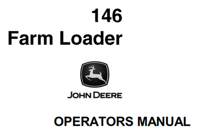 John Deere 146 Farm Loader Operator's Manual