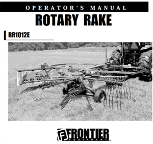 Frontier RR1012E Rotary Rake Operator's Manual