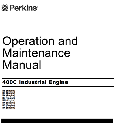 Perkins 400C Industrial Engine Operation & Maintenance Manual