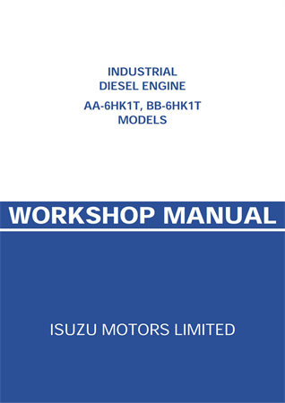 Isuzu Industrial Diesel Engine AA-6HK1T, BB-6HK1T Models