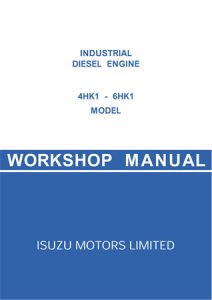 Isuzu 4HK1 & 6HK1 Model Industrial Diesel Engine Service Repair Manual