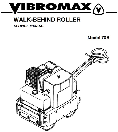 JCB Vibromax 70B Walk-Behind Roller Service Repair Manual