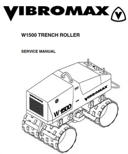 JCB Vibromax W1500 Trench Roller Service Repair Manual (up to Serial Number JKC42000799)