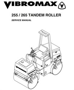 JCB Vibromax 255/265 Tandem Roller Service Repair Manual