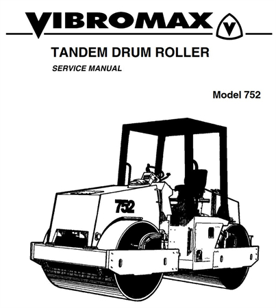 JCB Vibromax 752 Tandem Drum Roller Service Repair Manual