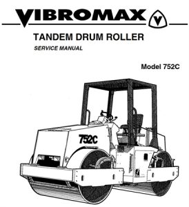JCB Vibromax 752C Tandem Drum Roller Service Repair Manual