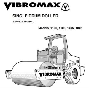 JCB Vibromax 1105, 1106, 1405, 1805 Single Drum Roller