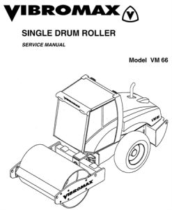 JCB Vibromax VM66 Single Drum Roller Service Repair Manual