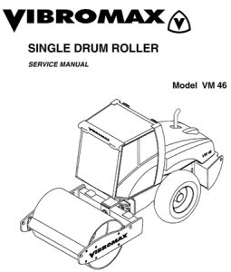 JCB Vibromax VM46 Single Drum Roller Service Repair Manual