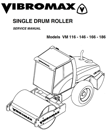 JCB Vibromax VM116/VM146/VM166/VM186 Single Drum Roller
