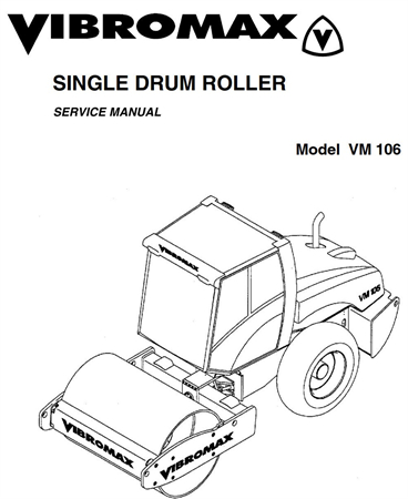 JCB Vibromax VM106 Single Drum Roller Service Repair Manual