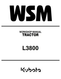 Kubota L3800 Tractor Service Repair Manual