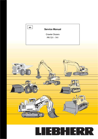 Liebherr PR721, PR731, PR741 Crawler Dozer Service Repair Manual