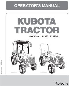 Kubota LX2620, LX2620SU Tractors Operator's Manual