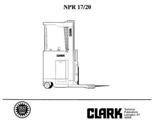 Clark NPR17, NPR20 Electric Narrow Aisle Reach and Straddle Trucks