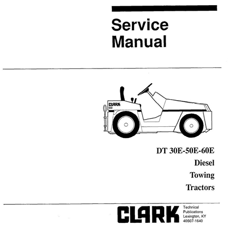 Clark DT 30E, DT 50E, DT 60E Diesel Towing Tractors