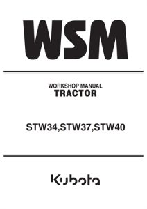 Kubota STW34, STW37, STW40 Tractor Service Repair Manual