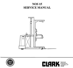 Clark NOS 15 Order Picker Service Repair Manual