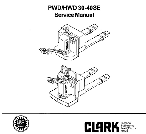 Clark PWD30SE, PWD40SE, HWD30SE, HWD40SE Electric Pallet Trucks