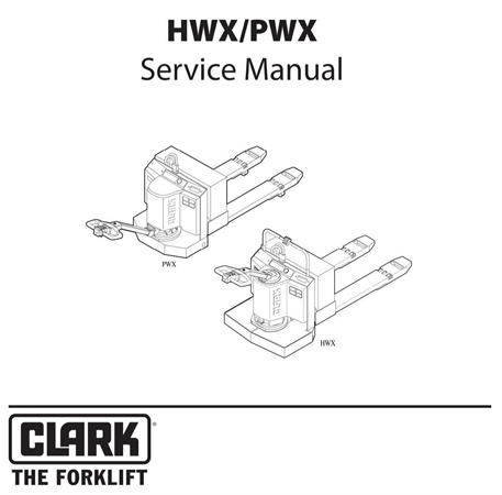 Clark HWX30, HWX40, PWX30, PWX40 Rider Pallet Truck