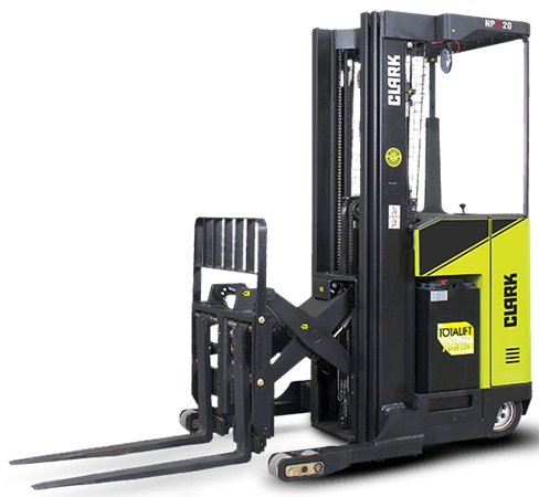 Clark NP 15, NP 20, NP 12D Narrow Aisle Single Reach Lift Trucks