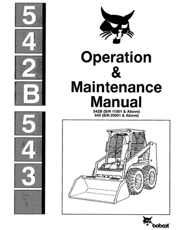 Bobcat 542B, 543 Skid Steer Loader