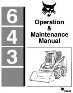 Bobcat 643 Skid Steer Loader Operation & Maintenance Manual