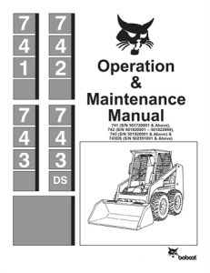 Bobcat 741, 742, 743, 743DS Skid Steer Loader