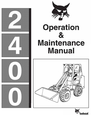 Bobcat 2400 Utility Vehicle Operation & Maintenance Manual