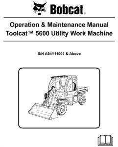 Bobcat Toolcat 5600 Utility Work Machine