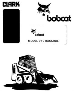 Bobcat 910 Backhoe Operator's Manual