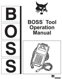 Bobcat BOSS Tool Operator's Manual