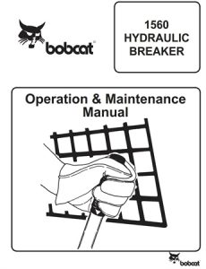 Bobcat 1560 HYDRAULIC BREAKER Operation & Maintenance Manual