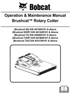 Bobcat Brushcat 60/60HF/72/72HF/72X Rotary Cutter