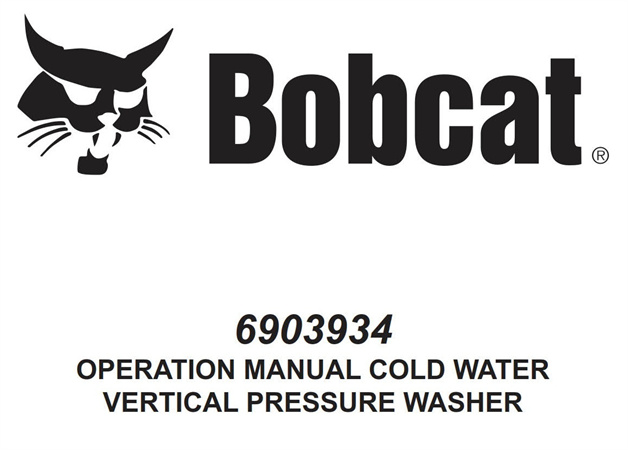 Bobcat 6903934 COLD WATER VERTICAL PRESSURE WASHER