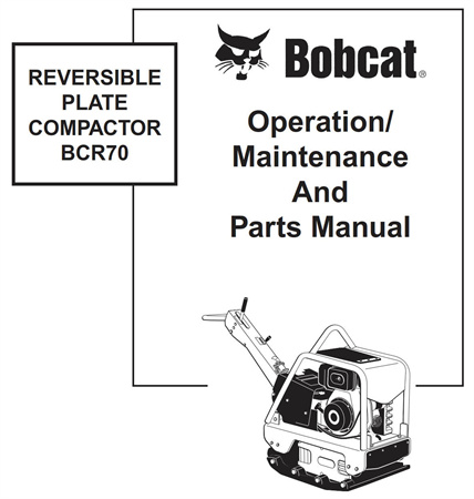 Bobcat REVERSIBLE PLATE COMPACTOR BCR70