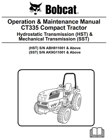 Bobcat CT335 Compact Tractor Operation & Maintenance Manual