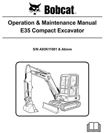 Bobcat E35 Compact Excavator Operation & Maintenance Manual