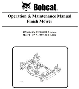 Bobcat Finish Mower Operation & Maintenance Manual