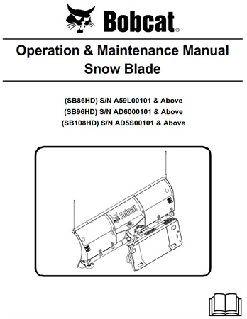 Bobcat Snow Blade Operation & Maintenance Manual