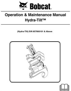 Bobcat Hydra-Tilt Operation & Maintenance Manual