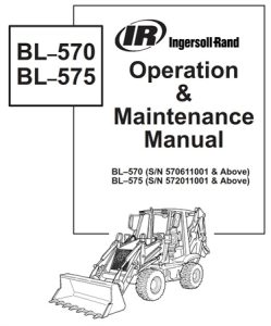 Ingersoll-Rand BL-570, BL-575 Loader Backhoe