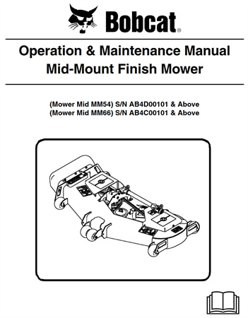 Bobcat Mid-Mount Finish Mower Operation & Maintenance Manual