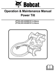 Bobcat Power Tilt Operation & Maintenance Manual