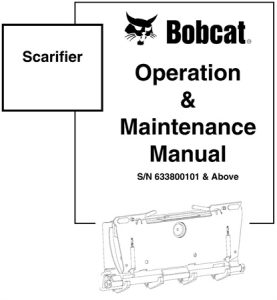 Bobcat Scarifier Operation & Maintenance Manual