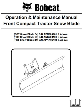 Bobcat Front Compact Tractor Snow Blade