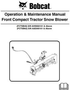 Bobcat Front Compact Tractor Snow Blower